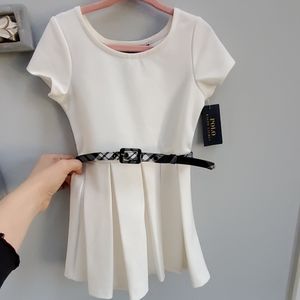 Polo Ralph Lauren white toddler belted dress